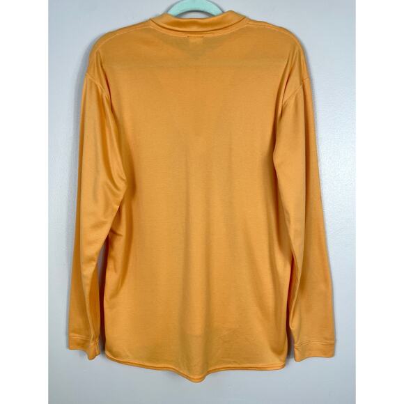 Patagonia Capilene Baselayer Shirt Orange Large Quarter Zip Pullover - Picture 6 of 8